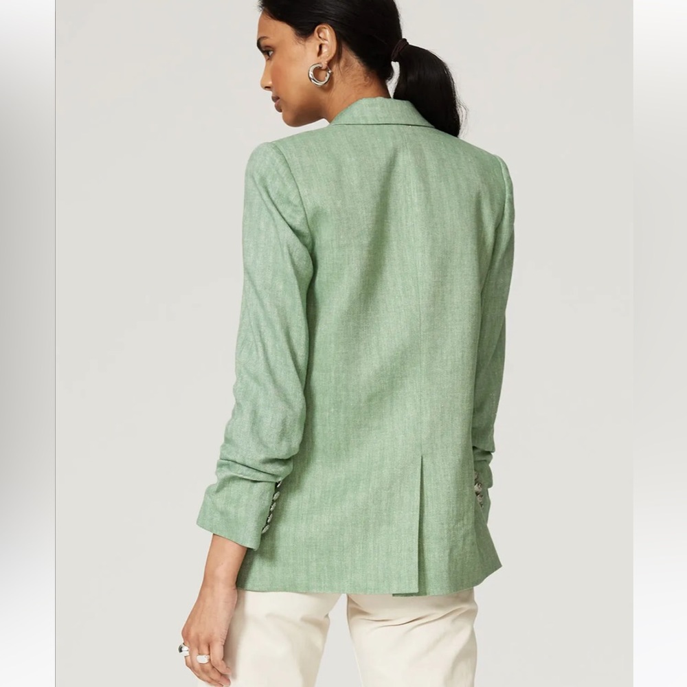 Veronica Beard Beacon Blazer Green 0 - Picture 4 of 11